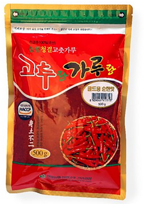정품 청양농협 청양고추가루 25년 햇 고춧가루 골드용 순한맛, 1개, 500g