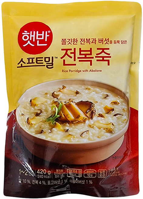 비비고 전복죽, 420g, 12개