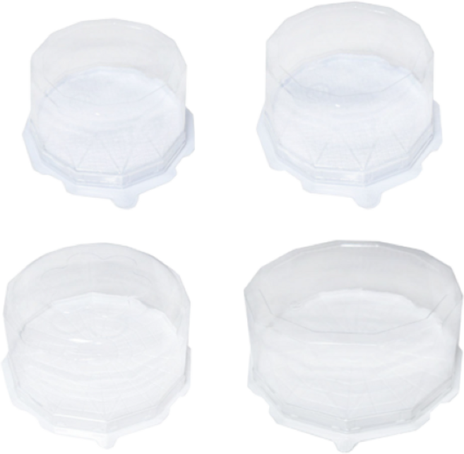 [더착한팩] DKC 투명 원형 정육 케이크 케잌 상자 10세트, 1개, DKC 케익 용기 D-052(10개)