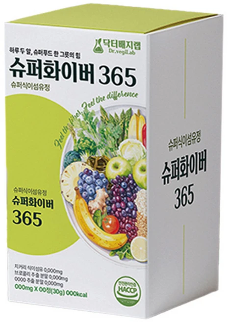 닥터배지랩 식이섬유정 슈퍼화이버365, 1박스, 30회분 - 쿠팡