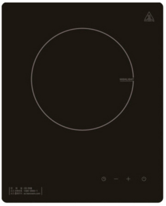 스마트 하이라이트 1구/ 2구 선택/빌트인/매립형 가스레인지/모든용기가능, 스마트 하이라이트 2구