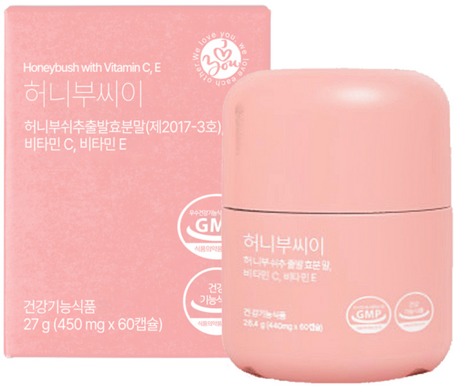 옹쌔므옹땜 허니부씨이 콜라겐 영양제 이너뷰티 피부보습 탄력개선 비타민C 히알루론산 엘라스틴, 1개, 60정