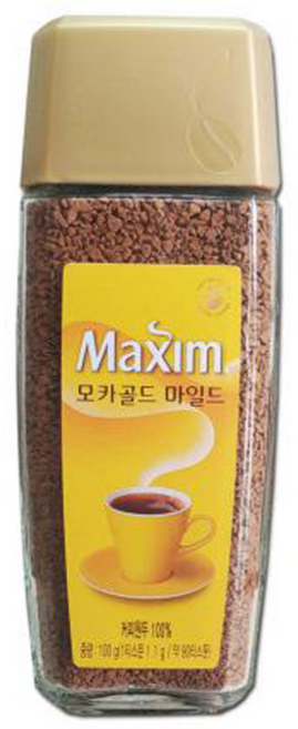 DD 맥심 커피 100g 병 모카골드 마일드 인스턴트 원두커피, 1개입, 1개