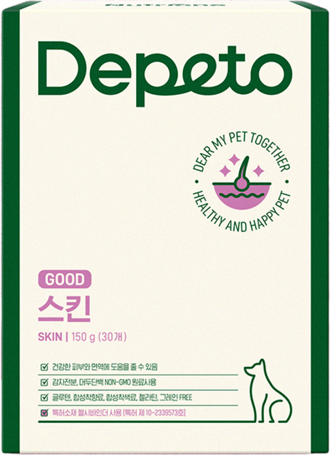 디페토 굿 스킨 강아지 피부 피모 영양제 150g, 30정, 피부/피모, 6개