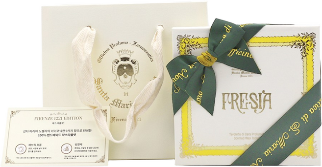 산타마리아노벨라 피렌체1221 에디션 왁스타블렛-프리지아, 30g, 2개, 프리지아