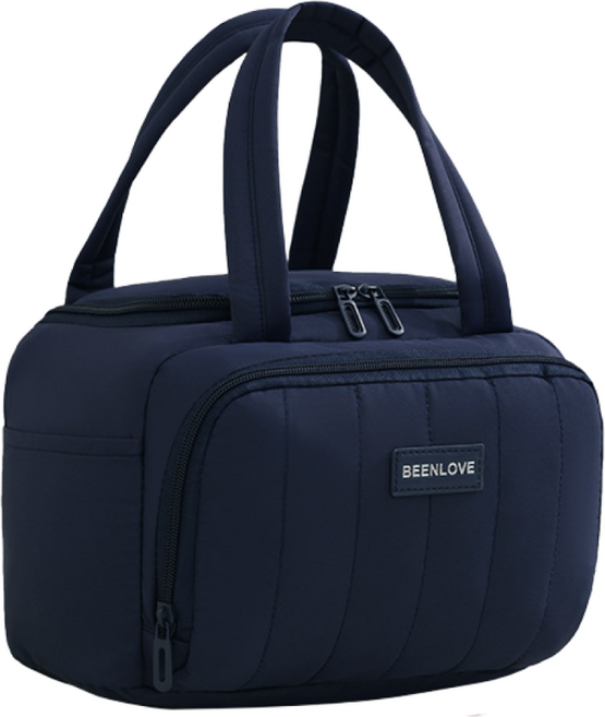 노토아 대용량 수납 보온보냉 가방 피크닉 이유식 런치백, 네이비, 1개
