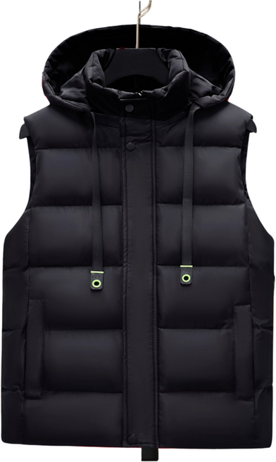 MLXF 가을 겨울 트렌드 남성용 보온 베스트 남녀 동일 기종으로 두꺼움 방한 보온 민소매 아우터 편안한 캐주얼 아우터 야외활동에 적합합니다