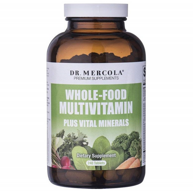 닥터머콜라 홀 푸드 멀티비타민 플러스 바이탈 미네랄 타블렛, 1개, 240정