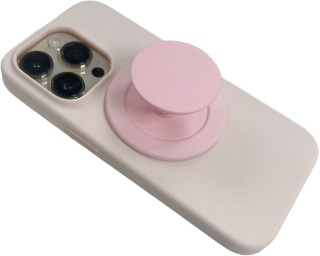 맥세이프 그립 톡홀더 자석 휴대폰 스마트톡 거치대 맥세이프 그립 홀더 스탠드, 1개, 핑크계열