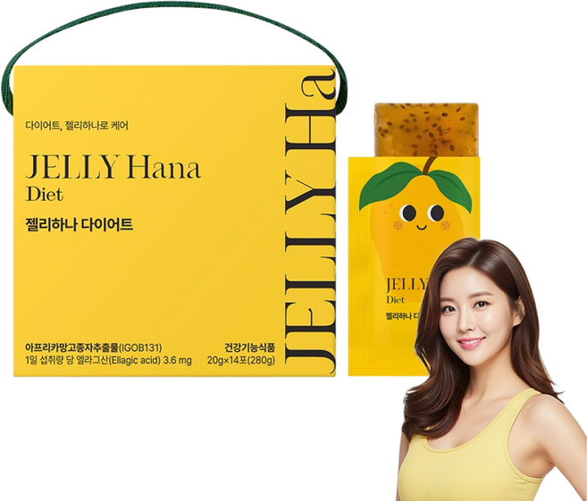 젤리하나 다이어트 아프리카 망고, 1박스, 14회분