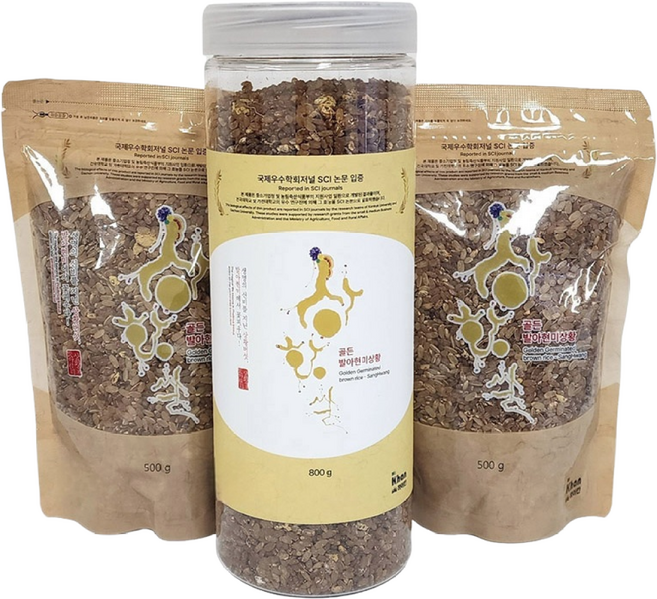 [하이칸] 국산 상황버섯쌀 특허 발아 현미 린테우스 상황쌀 SCI논문게재 TV 방영 1.8kg세트