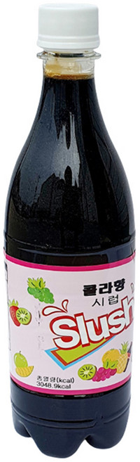 새마원 콜라 슬러시 시럽 베이스 원액 과일향, 1kg, 15개