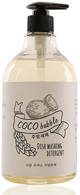 [코코넛 오일 100%]] 코코버블 1종 중성 맨손 설거지 주방세제 750g, 1개, 750ml