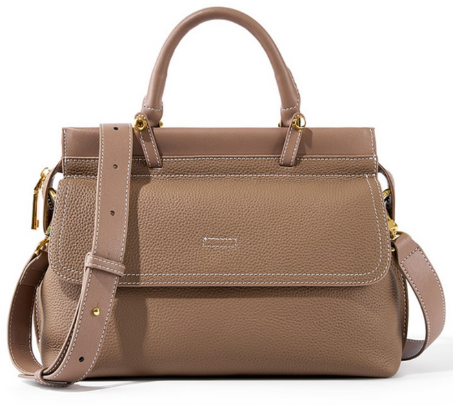 S.S.N 여성 클래식 천연 소가죽 토트백 숄더백 데일리 가방