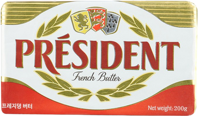 프레지덩 무가염 버터 200g 2개