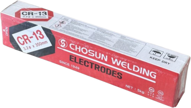 조선선재 CR-13 피복 아크용접봉 연강봉 철재용 막봉 3.2파이 5KG, 1개