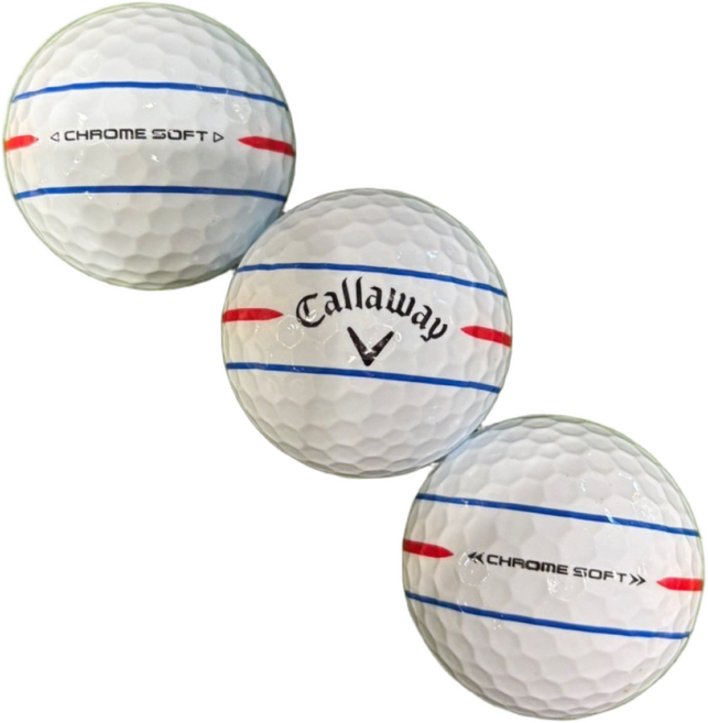 캘러웨이 트리플트랙 크롬소프트 골프공 신형 20알 로스트볼, 1세트, 20개입, A+/A