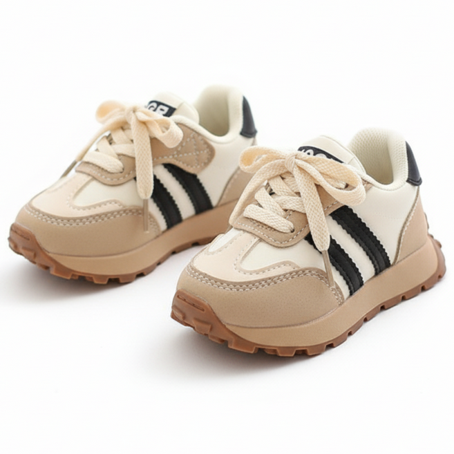 모던키즈 스트라이프 운동화 유아 찍찍이 스니커즈 가을 운동화
