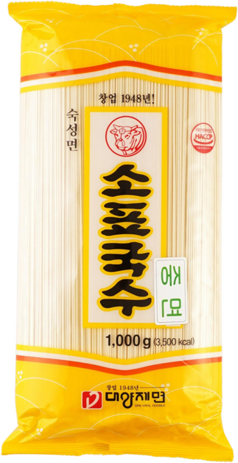 대양제면 중면, 1kg, 15개