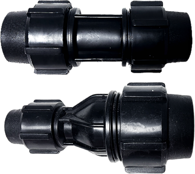 국내생산 소켓 이경소켓 PE부속 관수자재 PE 조임식 연결구, 25mm x 16mm, 1개