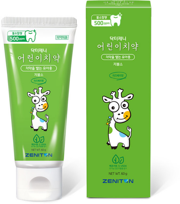 제니튼 닥터제니 저불소 어린이 치약, 60g, 1개