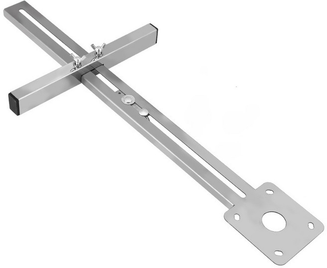 트리머 조기대 머신 엣지 루터기 라우터 가이드 커팅 슬롯 목공 스테인레스 브래킷, 1개