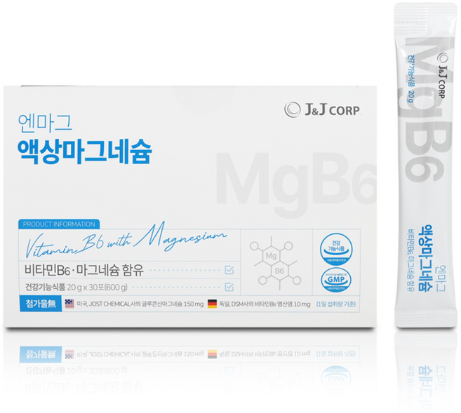 엔마그 마시는 액상 마그네슘 30포 1개, 1박스, 600g