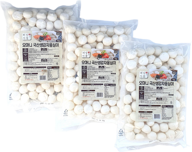 새마원 HACCP 혜성 감자옹심이1kg 강원도 명물 쫄깃한 새알 옹심이 새알심, 1kg, 3개