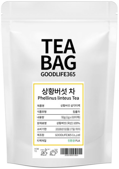 굿라이프365 상황버섯 차 삼각티백 100티백, 1g, 100개입, 1개