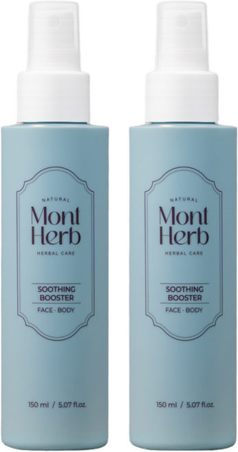 몽뜨허브 아토 수딩 부스터 바디 미스트, 150ml, 2개