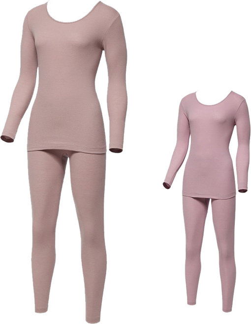 홈이 트라이 여성용 간절기 순면 얇은내복