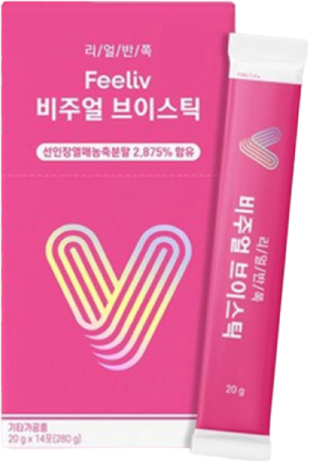 필리브 리얼반쪽 비주얼 브이스틱, 280g, 1박스