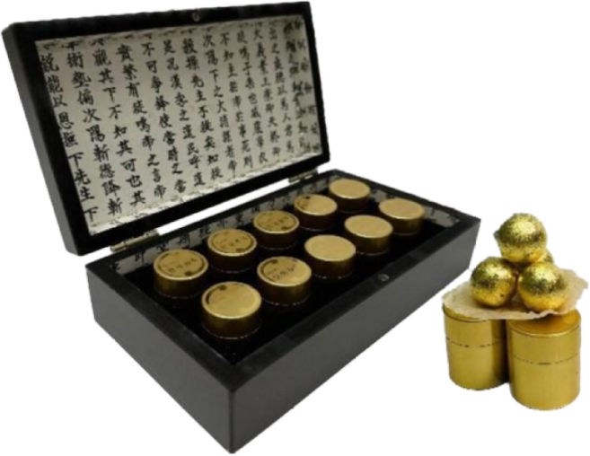 식용 금을 입힌 영묘사향단 사향환 보감그대로 첨가제x 함량보단 원료를확인하세요 부모님선물 새해 수능선물, 1박스, 50g