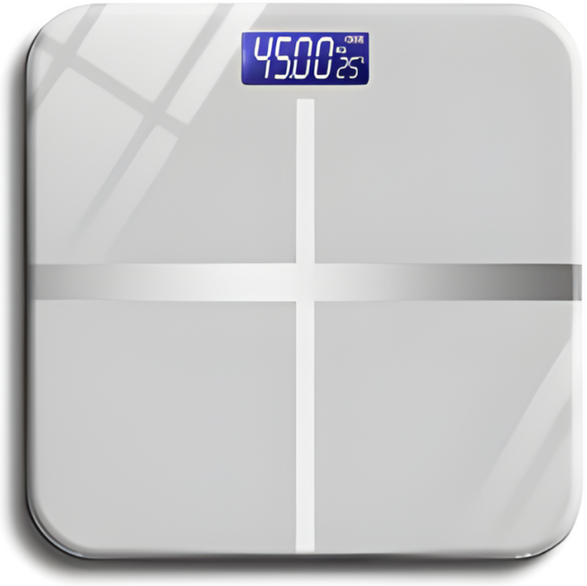 스마트 디지털 체중계 - USB충전 0.01kg 정밀 측정, 화이트, 1개