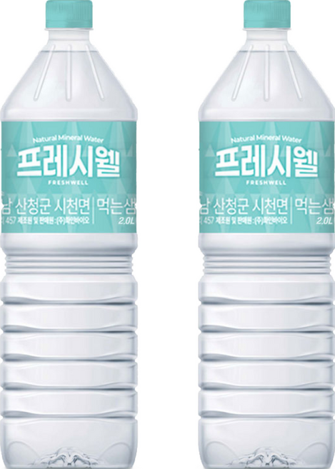 프레시웰 생수 2L 36병 유/무라벨 랜덤발송, 36개