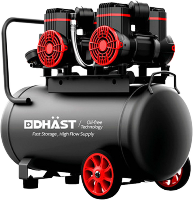 다스트 오일리스 콤프레샤 저소음 고효율 에어 컴프레셔 미니 콤프레셔, 900X2F40(4마력40리터), 1개