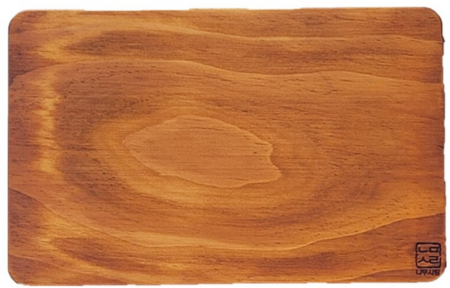 나무사랑 소나무 옻칠 통원목도마, 1개