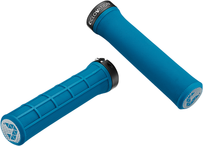 시클로베이션 트레일 스파이크 코니컬 그립 산악 자전거 핸들 손잡이, 블루, 1개