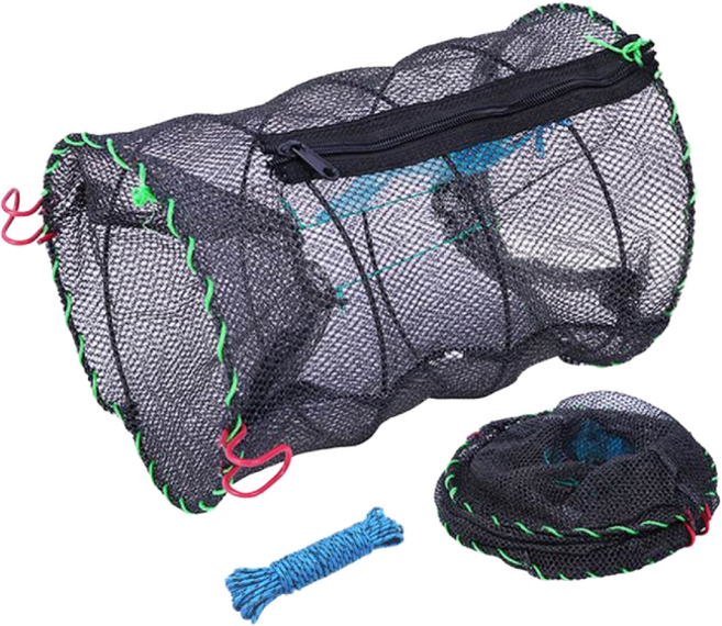 용왕낚시 민물통발 소형 중형 대형 특대형 바다통발 장어통발 미꾸라지 통발, 대형(25X48cm)&10M루프