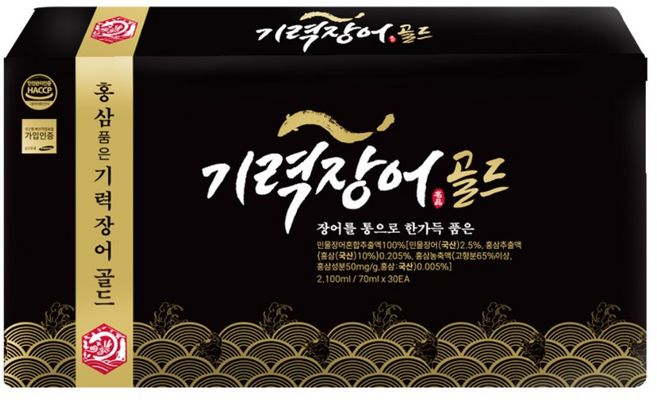 활력장어 프리미엄 진액 민물장어진액 장어액기스 원기충전 장어즙 홍삼 품은 기력장어 골드, 1박스, 2.1L