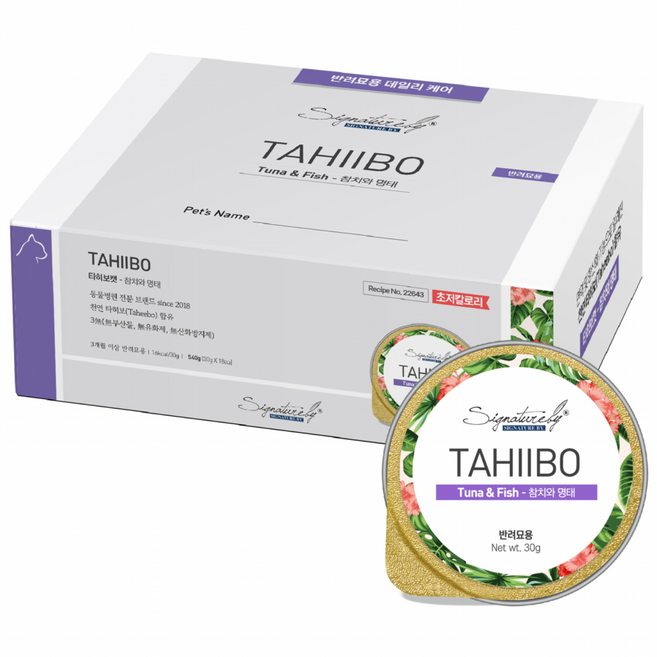 시그니처바이 타히보캣 간식캔 18p, 540g, 면역/항산화, 1개
