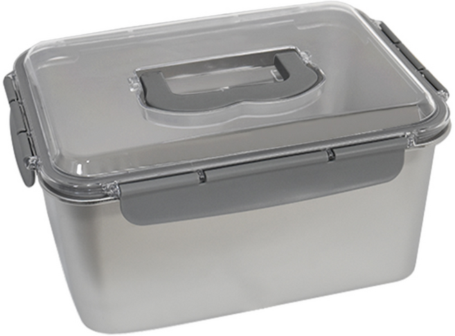 직사각 스테인리스304 스텐 밀폐용기 스테인리스304 김치통 동치미통 다양한 보관용기 4.2L 5.8L 7.2L, 1개, 7200ml