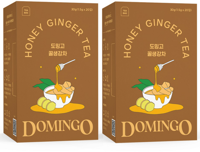도밍고 꿀생강차, 1.5g, 20개입, 2개