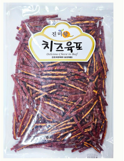 진미향 치즈육포 1kg 대용량 업소용, 1개