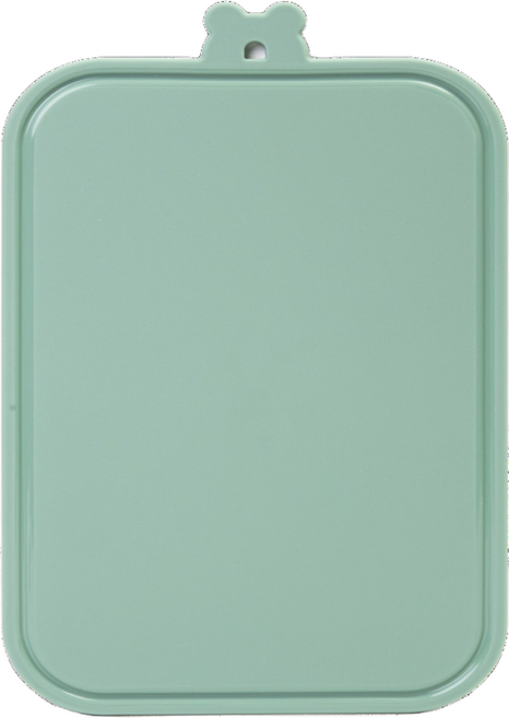 네오실리 국산 프리미엄 실리콘 걸이형 양면 도마, 1개, 딥그린