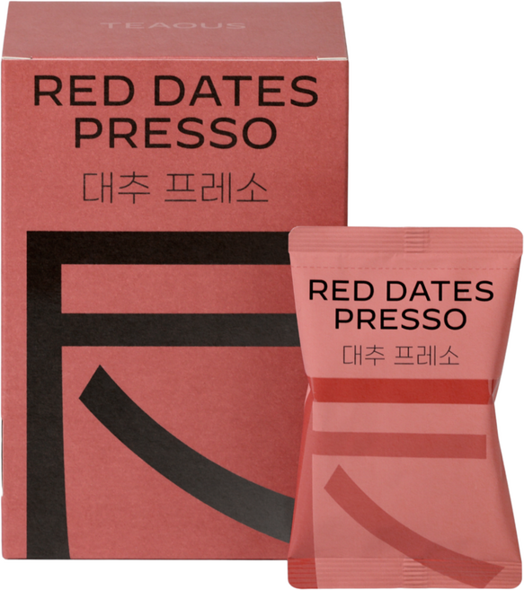 TEAOUS 대추 프레소, 3박스, 12개입, 264g