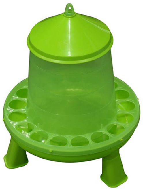 조류용 그린 향균 닭 모이통 4KG, 1개