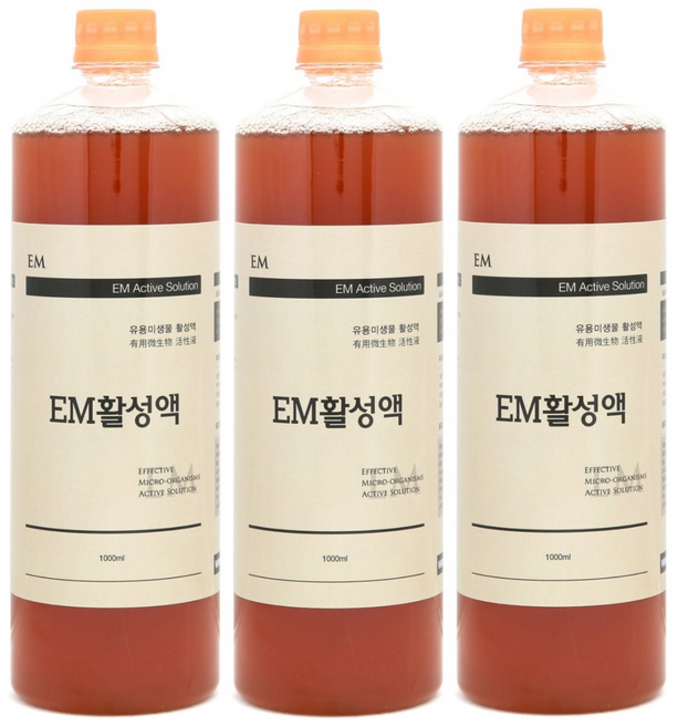이엠그린 EM활성액 1000ml 3병세트, 1L, 3개