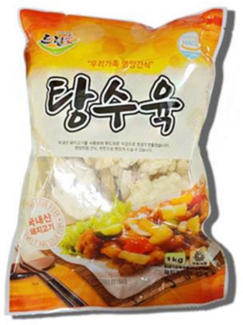 [국내산 돼지고기] 드림애 탕수육 1kg x 10개입 1박스, 10개
