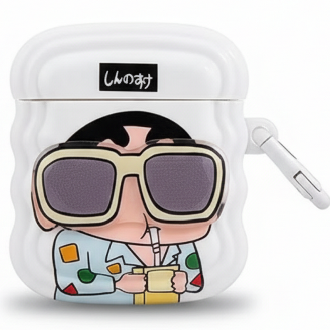 개구쟁이친구들 에어팟케이스 프로3 전용 + 에어팟 청소키트, 선글라스사각, 에어팟프로3